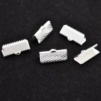 Końcówka do wstążki srebrna 16 x 8 mm 10 szt. Końcówka do wstążki srebrna 16 x 8 mm 10 szt.