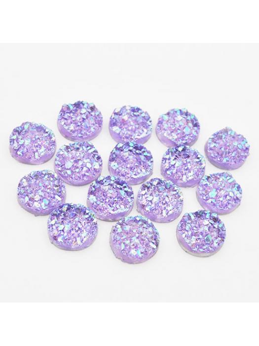 Kaboszon druzy jasnofioletowy 12 mm