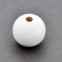 Koralik drewniany kula 15 mm biały CE Koralik drewniany kula 15 mm biały CE
