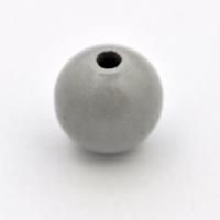 Koralik drewniany kula 15 mm jasnoszary CE Koralik drewniany kula 15 mm jasnoszary CE