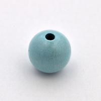 Koralik drewniany kula 15 mm niebieski CE Koralik drewniany kula 15 mm niebieski CE