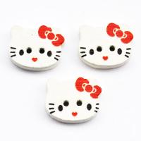 Guzik drewniany hello kitty Guzik drewniany hello kitty