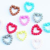 Kaboszon mix serce z perełek 10 szt. Kaboszon mix serce z perełek 10 szt.