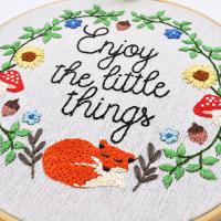 Zestaw do haftu lisek Enjoy the little things Zestaw do haftu lisek Enjoy the little things