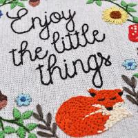 Zestaw do haftu lisek Enjoy the little things Zestaw do haftu lisek Enjoy the little things