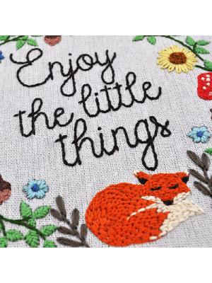 Zestaw do haftu lisek Enjoy the little things Zestaw do haftu lisek Enjoy the little things