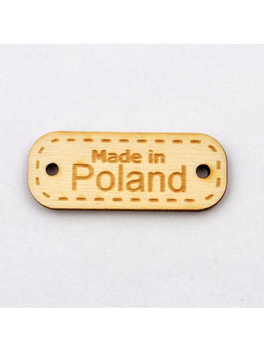 Drewniana metka made in Poland