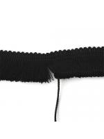 Ribbon tassel black 25 mm