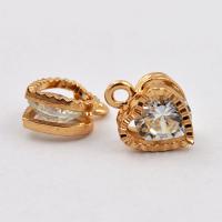 Zawieszka złota serce z cyrkonią 10 x 8,5 mm Zawieszka złota serce z cyrkonią 10 x 8,5 mm