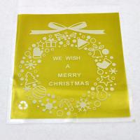 Woreczek z taśmą klejącą złoty merry christmas Woreczek z taśmą klejącą złoty merry christmas