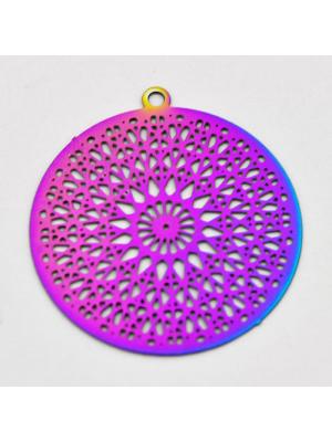 Zawieszka ze stali multicolor mandala Zawieszka ze stali multicolor mandala