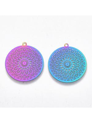 Zawieszka ze stali multicolor mandala Zawieszka ze stali multicolor mandala