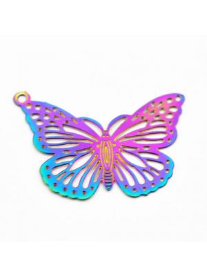 Zawieszka ze stali multicolor motyl Zawieszka ze stali multicolor motyl