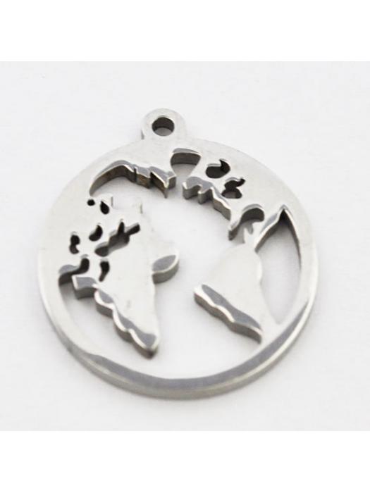 Pendant Stainless Steel earth