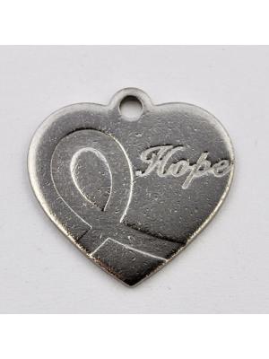 Zawieszka ze stali serce Hope Zawieszka ze stali serce Hope