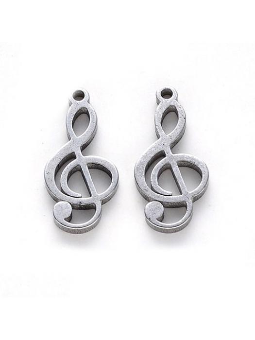 Pendant Stainless Steel musical note