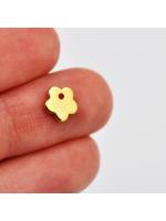 Pendant Stainless Steel gold flower tiny