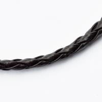 Rzemień pleciony ciemnobrązowy 3 mm Rzemień pleciony ciemnobrązowy 3 mm