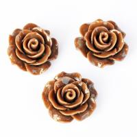 Róża 20  mm brązowa Róża 20  mm brązowa