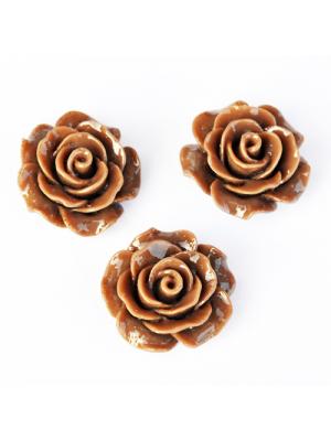 Róża 20  mm brązowa Róża 20  mm brązowa