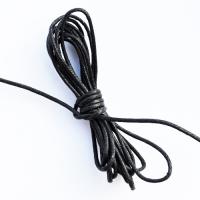 Sznurek woskowany czarny 1,5 mm  Sznurek woskowany czarny 1,5 mm