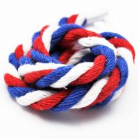 Sznurek skręcany bawełniany 5 mm navy wzór 2 Sznurek skręcany bawełniany 5 mm navy wzór 2