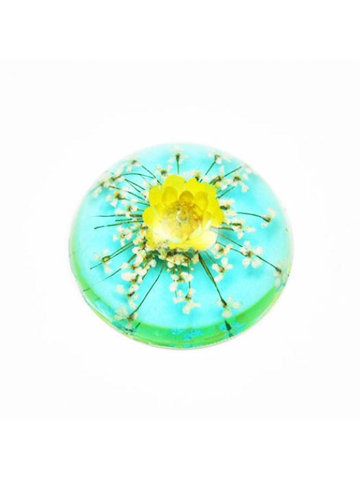 Resin real flower cabochon rose