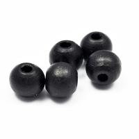 Koralik drewniany czarny 8 mm Koralik drewniany czarny 8 mm