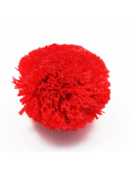 Pompon czerwony 35 mm