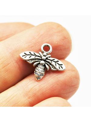 Zawieszka srebrna pszczółka 16 x 13 mm Zawieszka srebrna pszczółka 16 x 13 mm