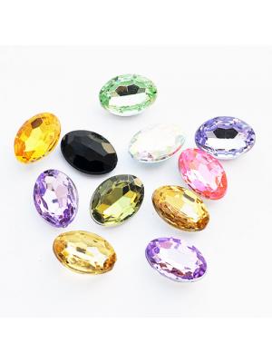 Kaboszon akrylowy mix 10 x 14 mm 10 szt. Kaboszon akrylowy mix 10 x 14 mm 10 szt.