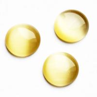 Kocie oko kaboszon jasnożółty