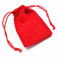 Woreczek czerwony welurowy Woreczek czerwony welurowy