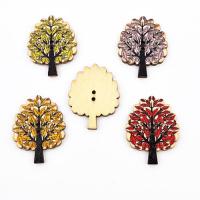 Guzik drewniany drzewka 2 szt. Guzik drewniany drzewka 2 szt.