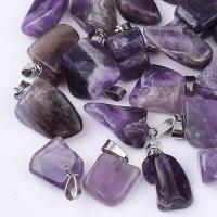 Wisiorek srebrny naturalny ametyst Wisiorek srebrny naturalny ametyst