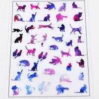 Nadruki na folii Żywica pattern galaxy cats Nadruki na folii Żywica pattern galaxy cats