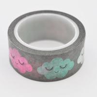 Washi tape chmurki kolorowe Washi tape chmurki kolorowe
