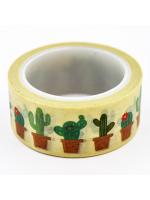 Washi tape kaktusy w doniczce