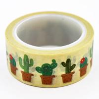 Washi tape kaktusy w doniczce Washi tape kaktusy w doniczce