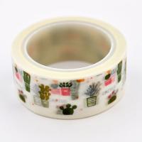 Washi tape kaktusy w kolorowych doniczkach Washi tape kaktusy w kolorowych doniczkach