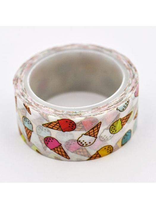 Washi tape kolorowe lody