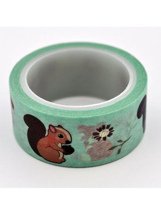 Washi tape leśne zwierzęta