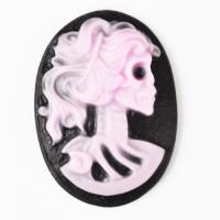 Kamea kościotrup czarno-różowa Kamea kościotrup czarno-różowa