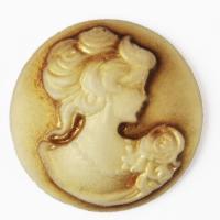 Kamea okrągła jasnobrązowa Kamea okrągła jasnobrązowa