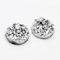 Kaboszon druzy jasne srebro 12 mm Kaboszon druzy jasne srebro 12 mm
