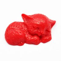 Kaboszon czerwony kot