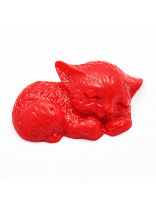 Kaboszon czerwony kot