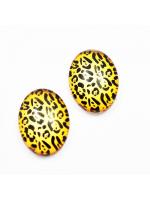 Kaboszon szklany 18 x 13 mm panterka