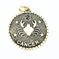 Zawieszka złota znak zodiaku- rak Zawieszka złota znak zodiaku- rak
