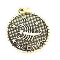 Zawieszka złota znak zodiaku- skorpion Zawieszka złota znak zodiaku- skorpion